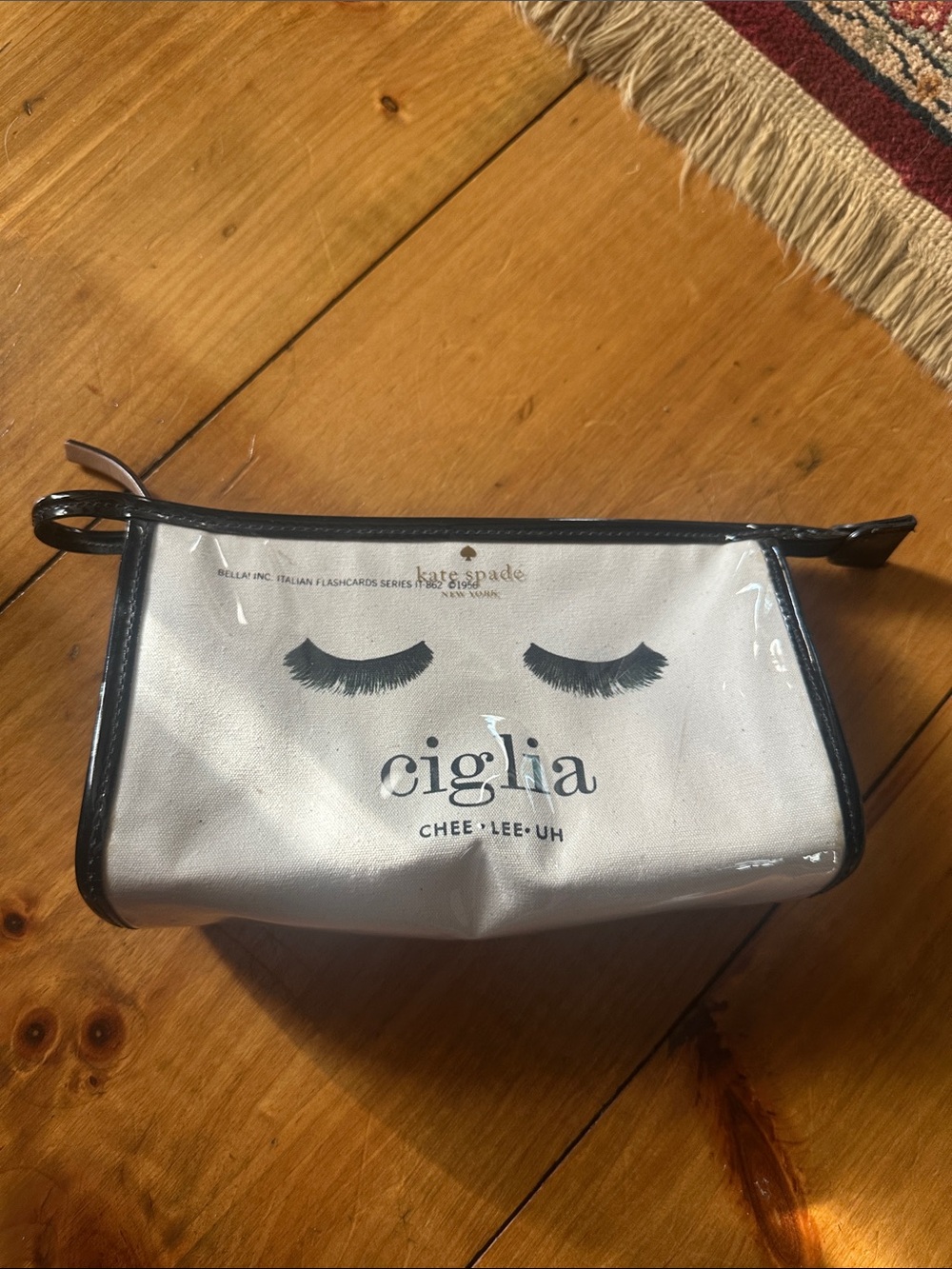 kate spade new york Italian Vocabulary Cosmetic Pouch
